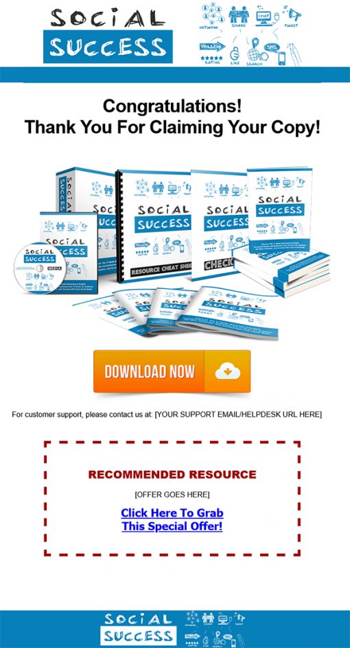 Social Success Ebook and Videos MRR