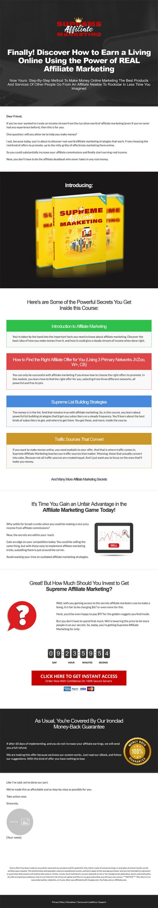 Supreme Affiliate Marketing Ebook and Videos MRR