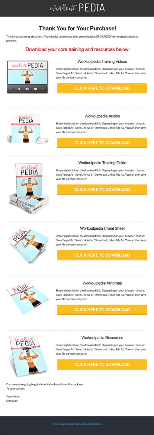 Workoutpedia Ebook and Videos MRR