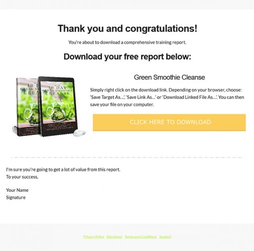 10 Day Green Smoothie Cleanse Audiobook and Ebook MRR