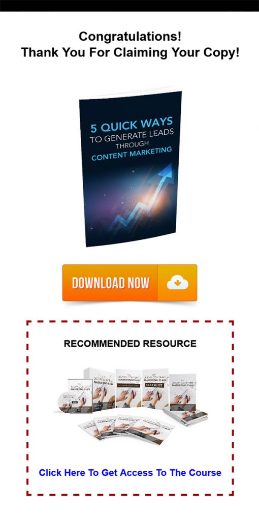 5 Quick Ways to Generate Leads Through Content Marketing Report MRR