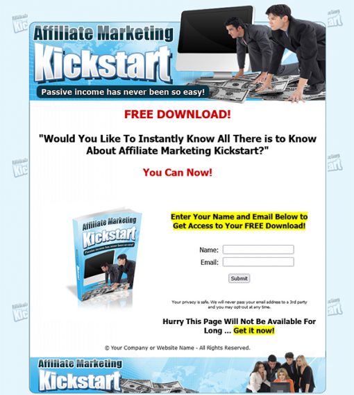 Affiliate Marketing Kickstart Ebook MRR