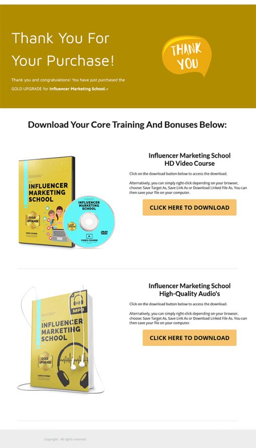 Influencer Marketing School Ebook and Videos MRR