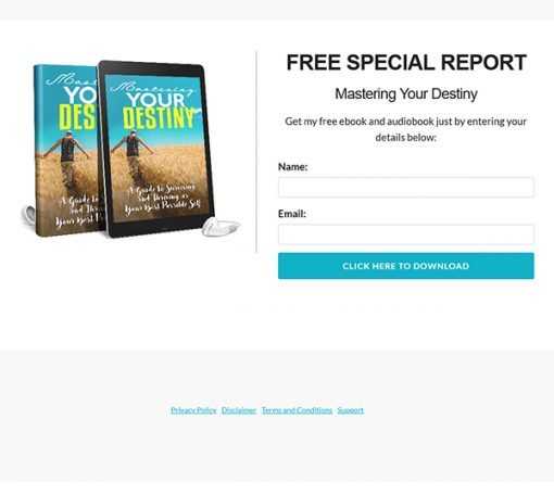 Mastering Your Destiny Audiobook and Ebook MRR