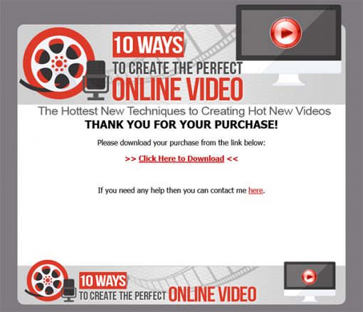 10 Ways to Create the Perfect Online Video Ebook MRR