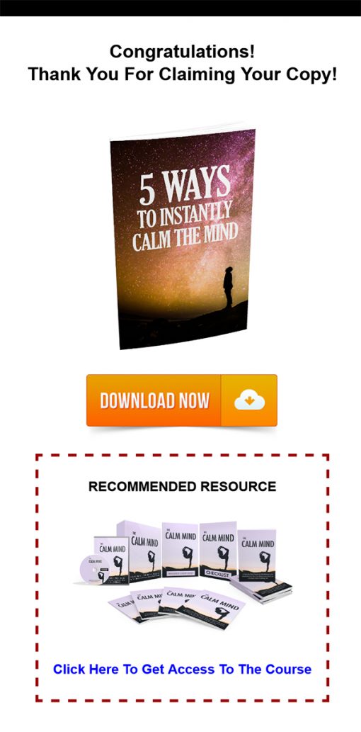 5 Ways to Instantly Calm the Mind Report and Audio MRR