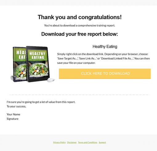 Healthy Eating Audiobook and Ebook MRR