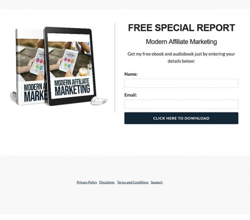 Modern Affiliate Marketing Audiobook and Report MRR