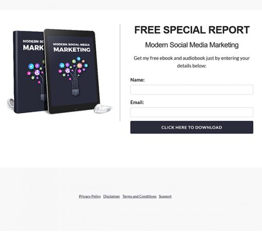 Modern Social Media Marketing Audiobook and Ebook MRR