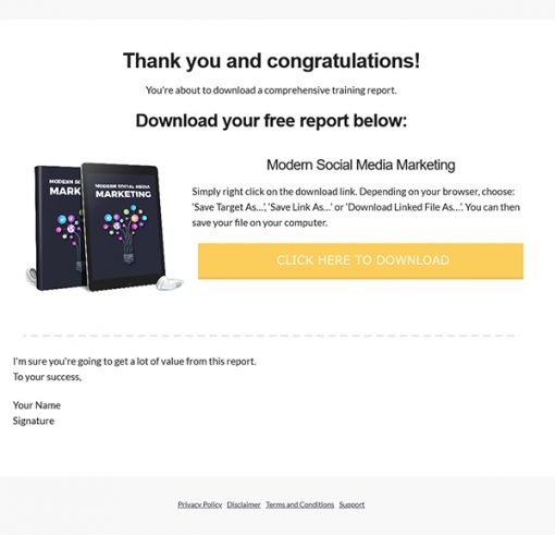 Modern Social Media Marketing Audiobook and Ebook MRR