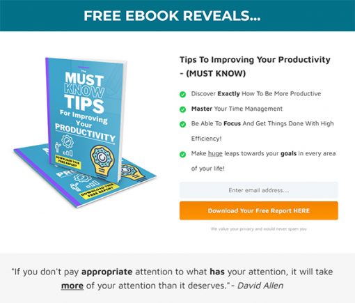 Productive Powerhouse Ebook and Videos MRR