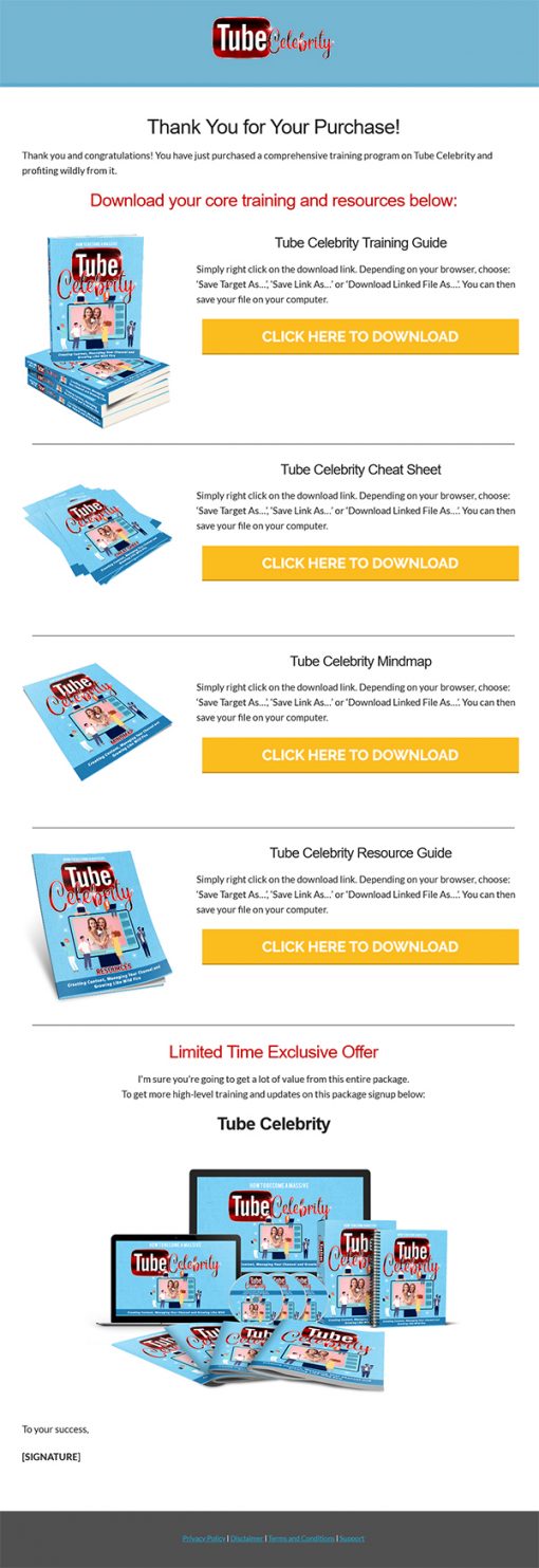 Youtube Celebrity Ebook and Videos MRR