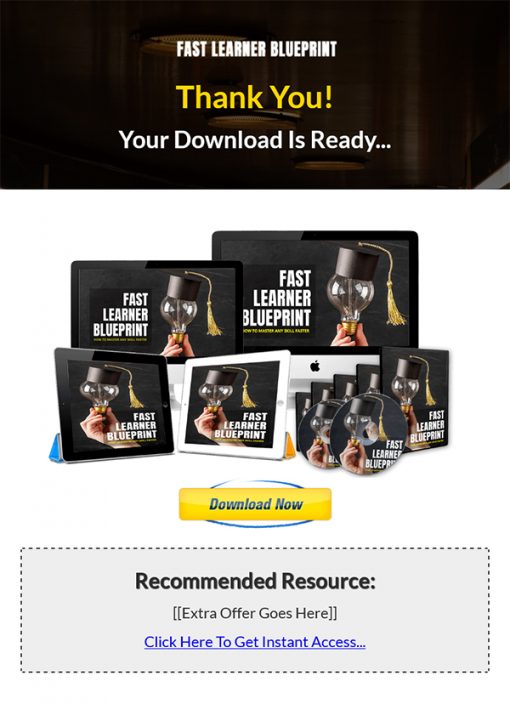 Fast Learner Blueprint Ebook and Videos MRR