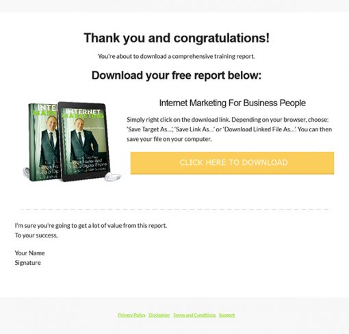 Internet Marketing for Business People Audiobook and Ebook MRR