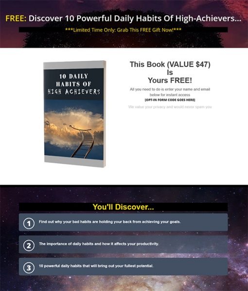 Simple Habits of Greatness Ebook and Videos MRR