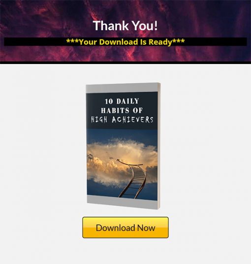 10 Daily Habits of High Achievers Ebook MRR