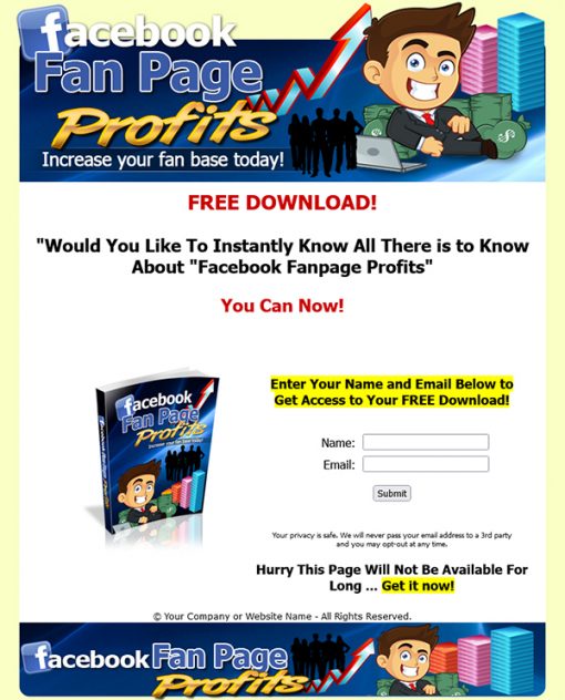 Facebook Fan Page Profits Ebook MRR