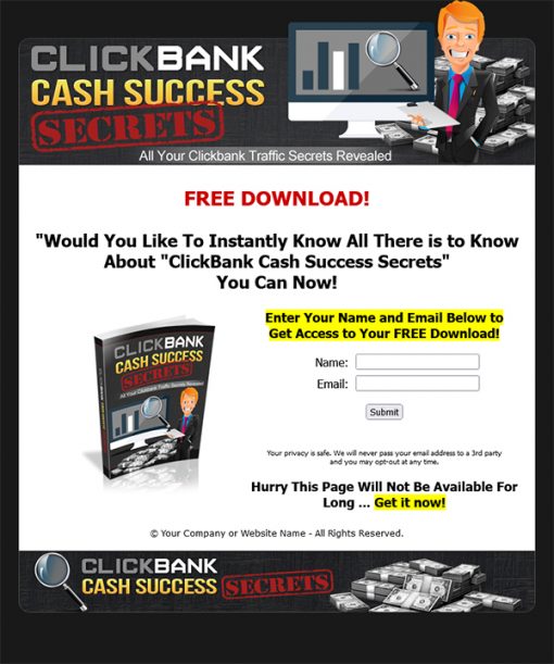 Clickbank Cash Success Secrets Ebook MRR