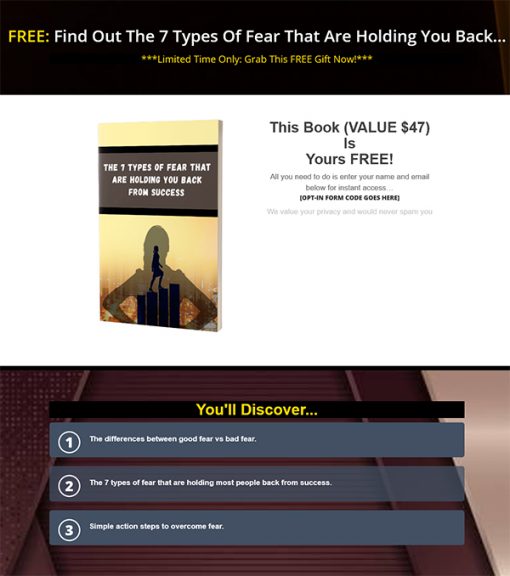 The 7 Types of Fear Ebook MRR