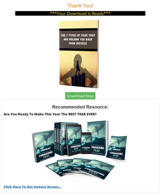 The 7 Types of Fear Ebook MRR