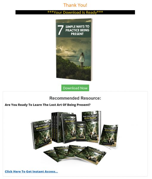 7 Simple Ways to Practice Being Present Ebook MRR