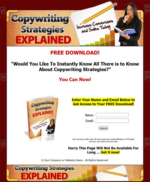 Copywriting Strategies Explained Ebook MRR