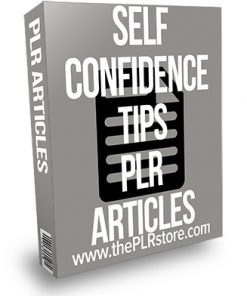 Self Confidence Tips PLR Articles