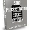 Stop Procrastinating PLR Articles
