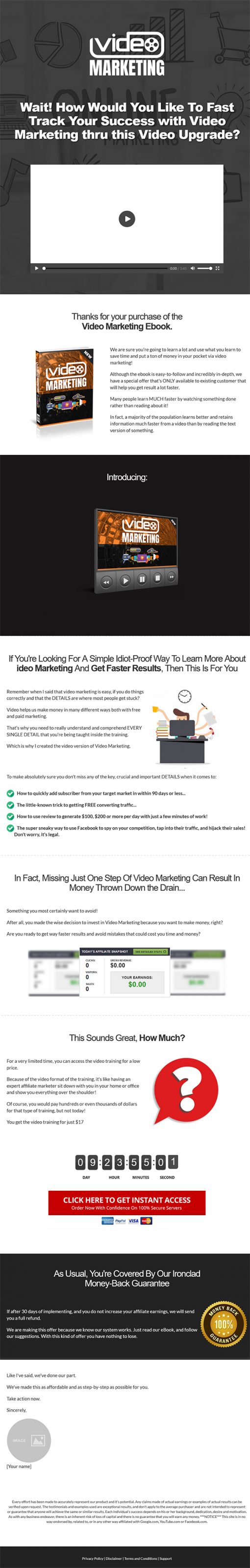 Video Marketing Success Training Ebook and Videos MRR