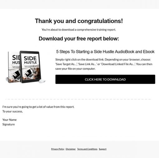 5 Steps to Starting a Side Hustle Audiobook and Report MRR