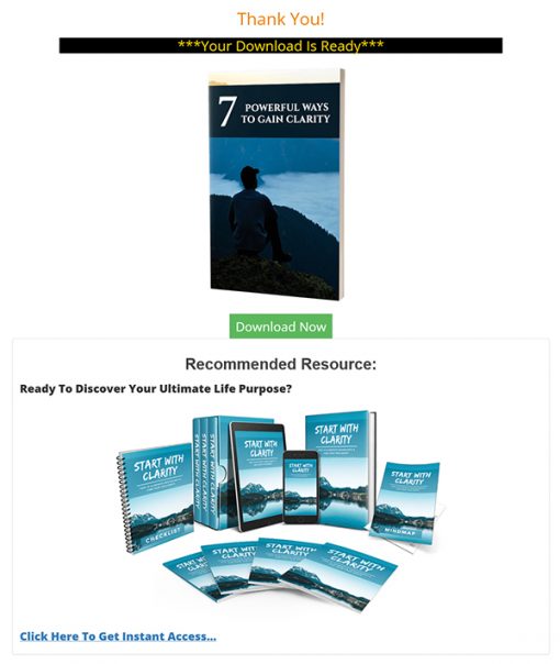 7 Powerful Ways to Gain Clarity Ebook MRR