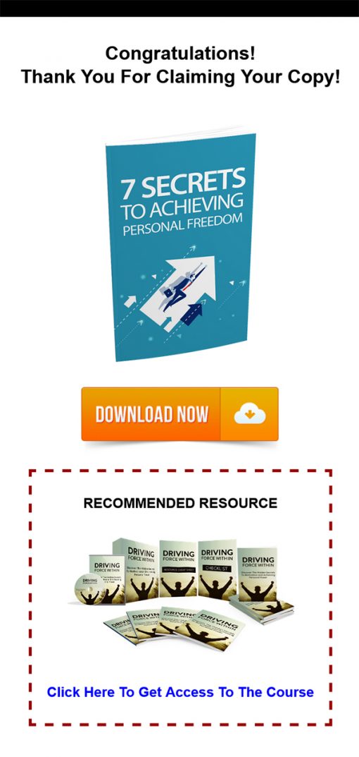 7 Secrets to Achieving Personal Freedom Report MRR