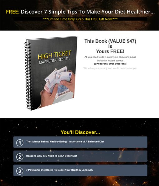 High Ticket Marketing Secrets Ebook MRR