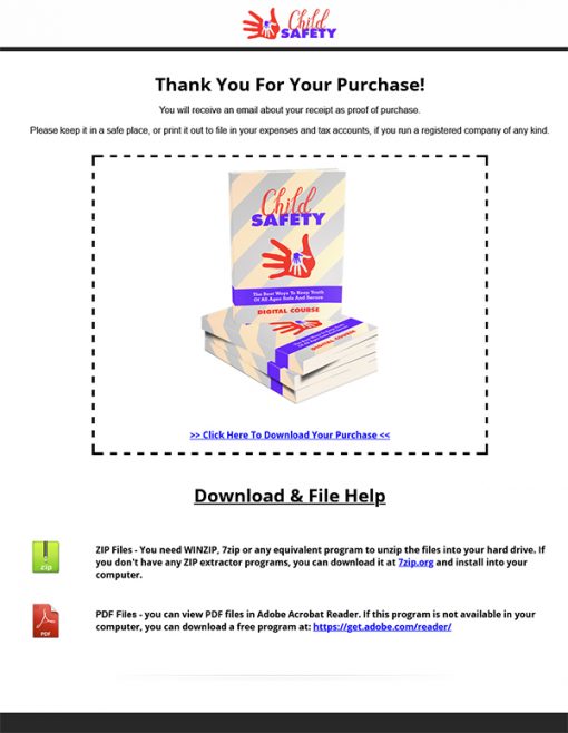 Child Safety Ebook and Videos MRR