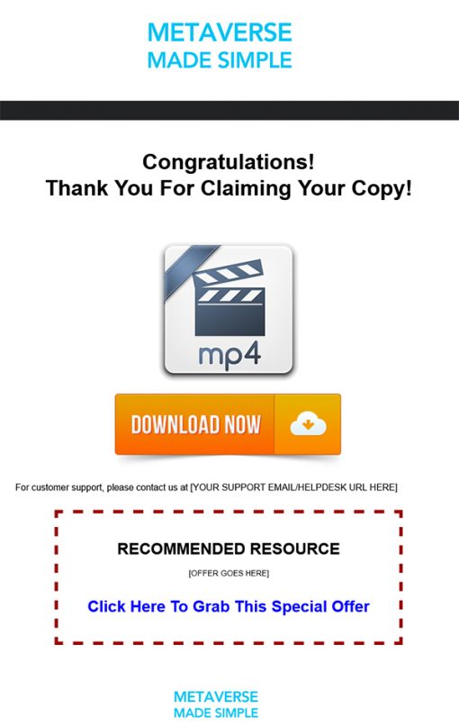 Metaverse Made Simple Ebook and Videos MRR