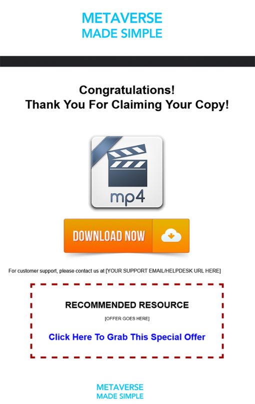 Metaverse Made Simple Ebook and Videos MRR