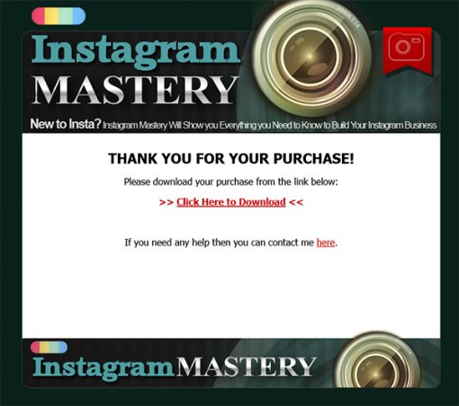 Instagram Mastery Ebook MRR