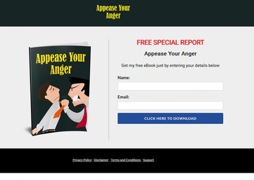 Appease Your Anger PLR Ebook