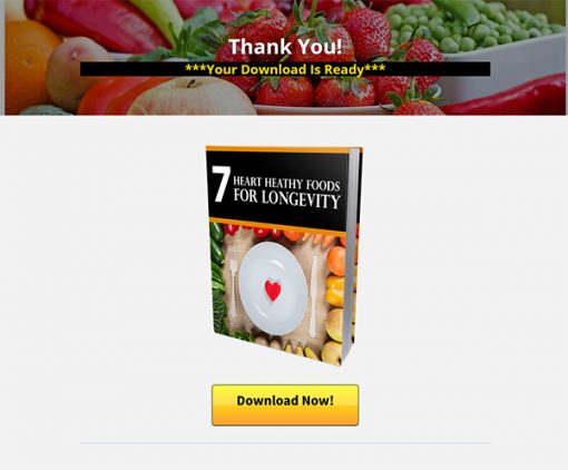 Heart Healthy Foods for Longevity MRR Report Landing