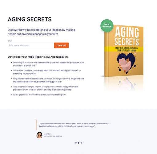 Aging Secrets PLR Ebook