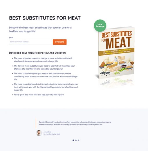 Best Substitutes for Meat PLR Ebook