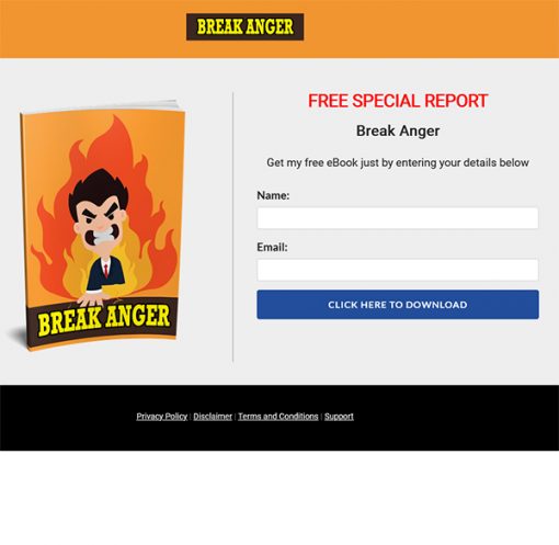 Breaking Anger PLR Ebook