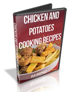 Chicken and Potatoes Cooking Recipes PLR Graphics