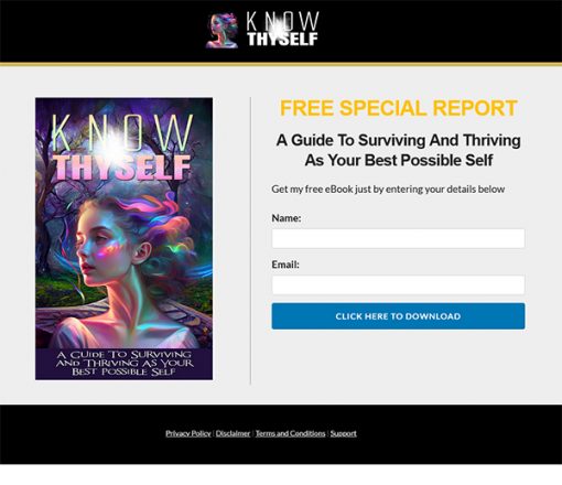 Know Thyself Ebook and Videos MRR