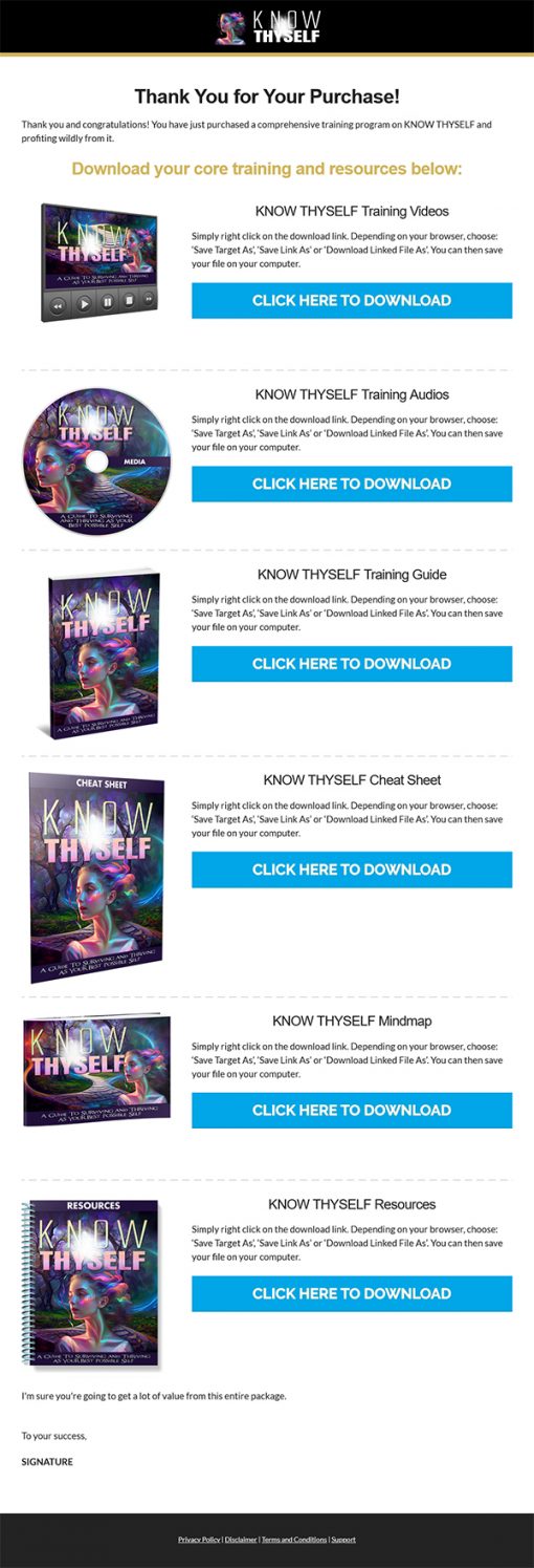 Know Thyself Ebook and Videos MRR