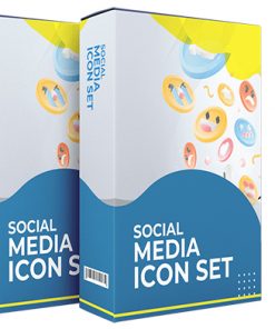 Social Media Icon Set PLR Graphics