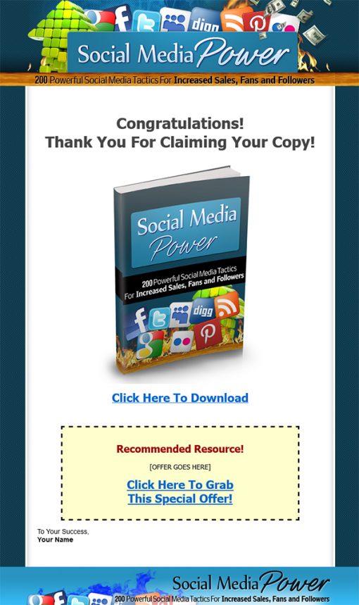 Social Media Power Ebook MRR