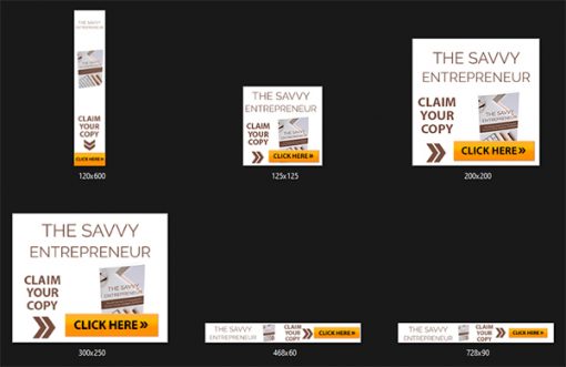 Savvy Entrepreneur Ebook and Videos MRR Banners