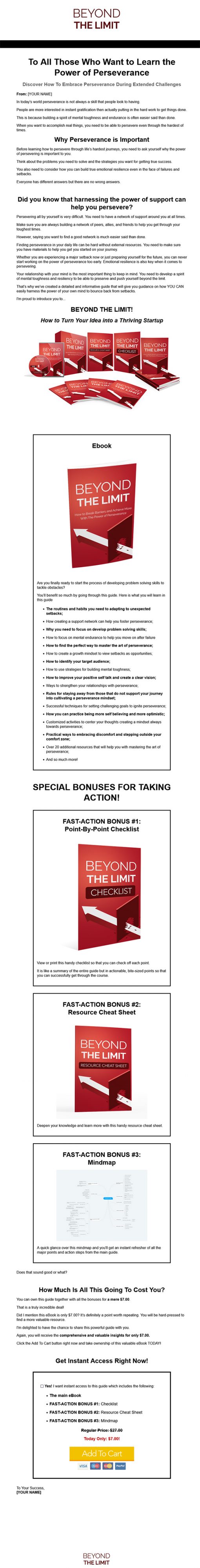 Beyond the Limit Ebook and Videos MRR