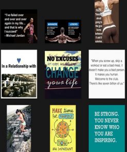 Fitness Quotes PLR Graphics Vol 1